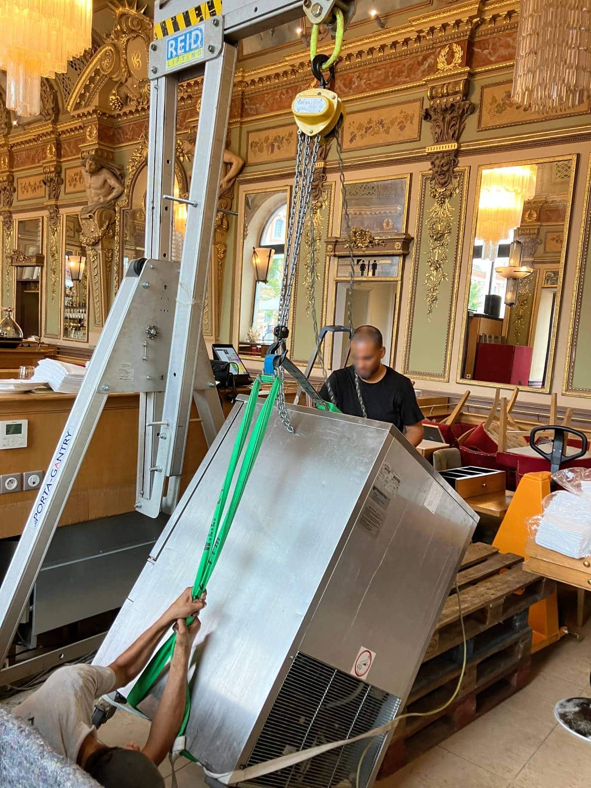 Déplacement d'un élément de cuisine au Bibent